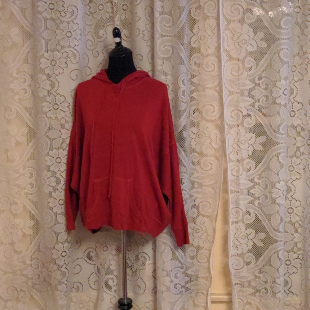 A red sweater hoodie
